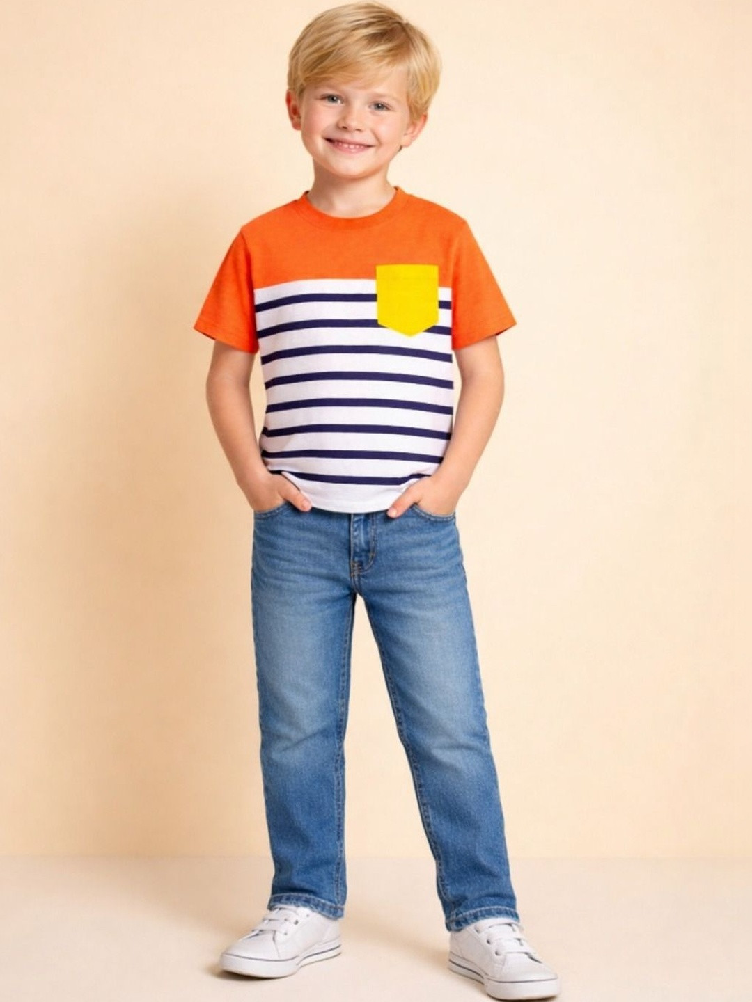 Cherry Crumble Boys Striped T-shirt