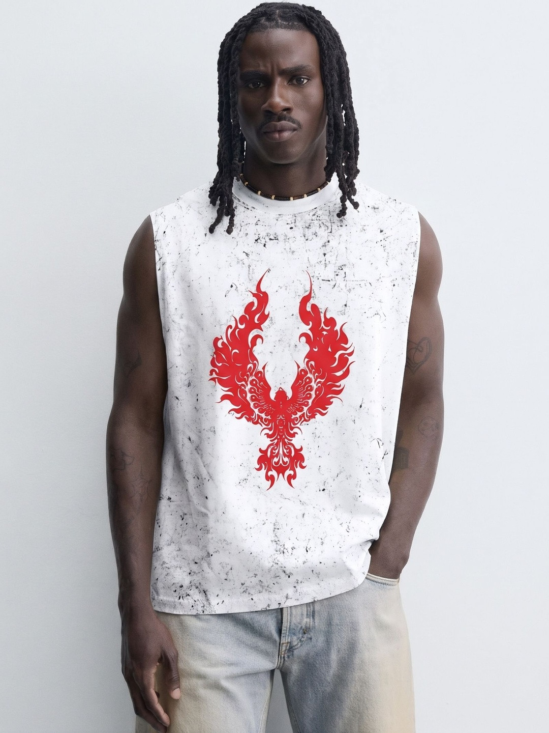 RHINO CULT Graphic Printed Short Sleeves Cotton T-shirt