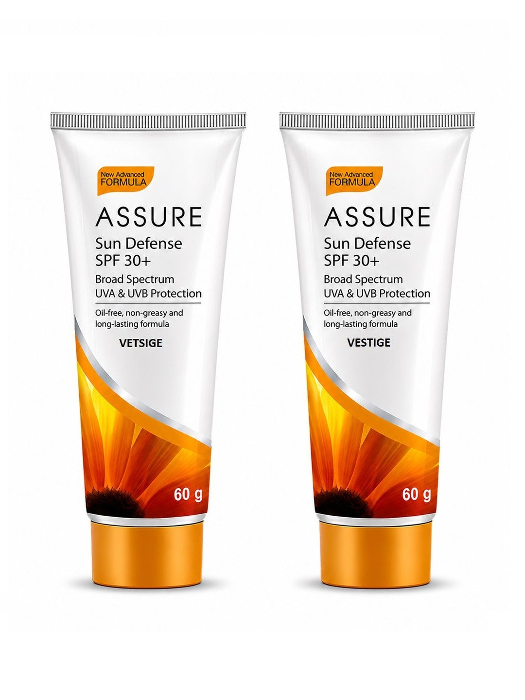 Vestige Set Of 2 Assure Sun Defense SPF 30+ Sunscreen - 60 g Each
