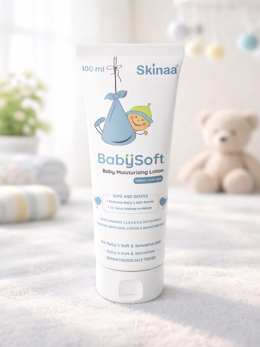 SKINAA BabySoft Baby Moisturizing Lotion with Shea Butter Vitamin E & Almond Oil - 100ml
