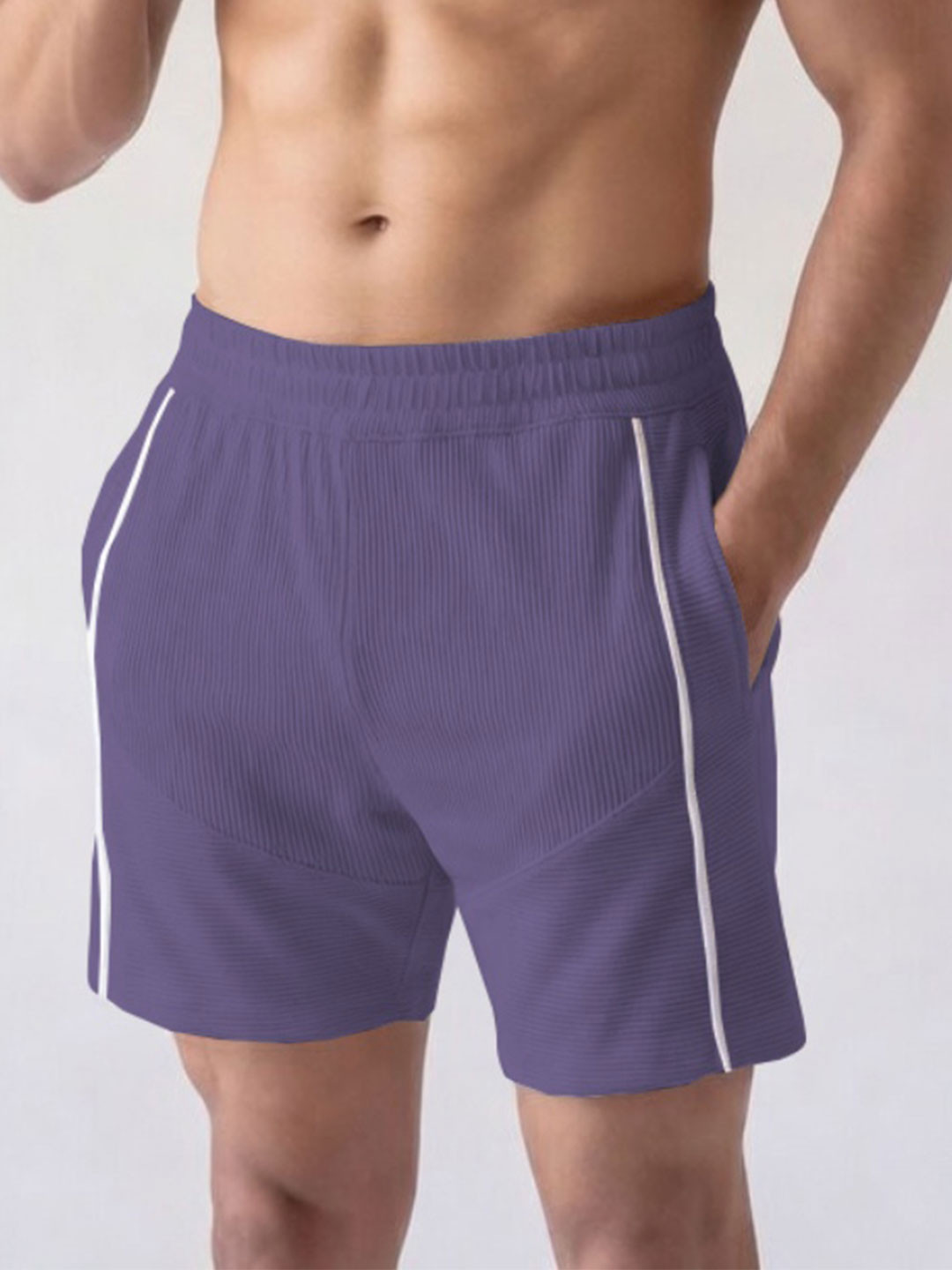GENZILOOKS Men High-Rise Sports Shorts