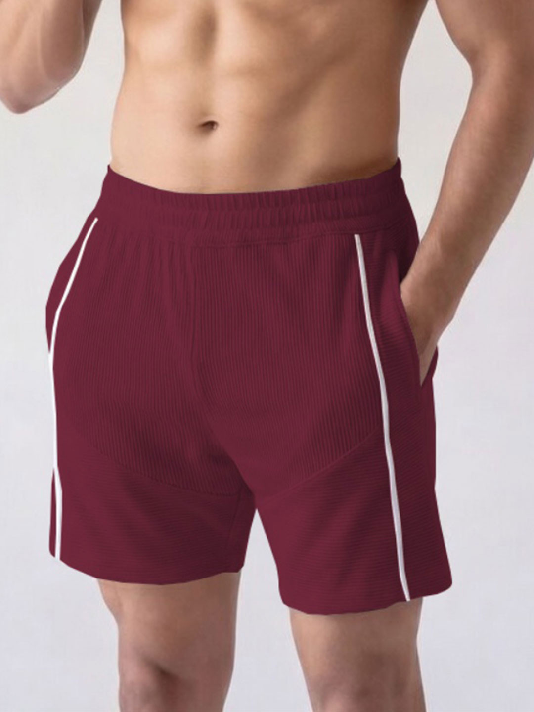 GENZILOOKS Men High-Rise Sports Shorts