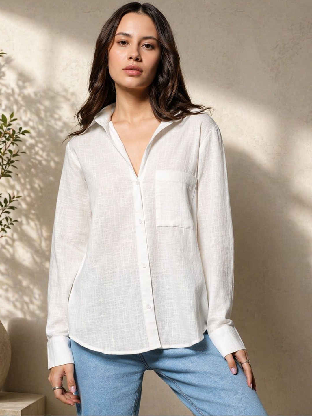 Zyla Women Relaxed Casual Shirt