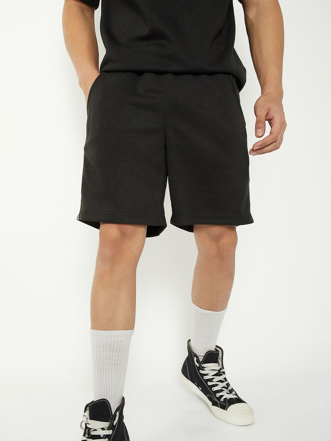max Men Striped Shorts