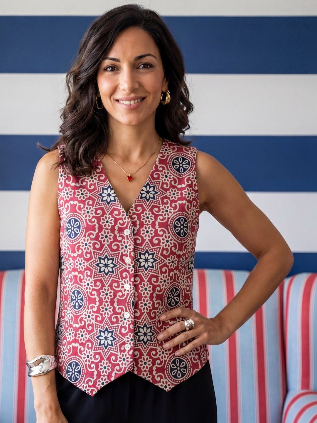 Klotden Print Ethnic Top