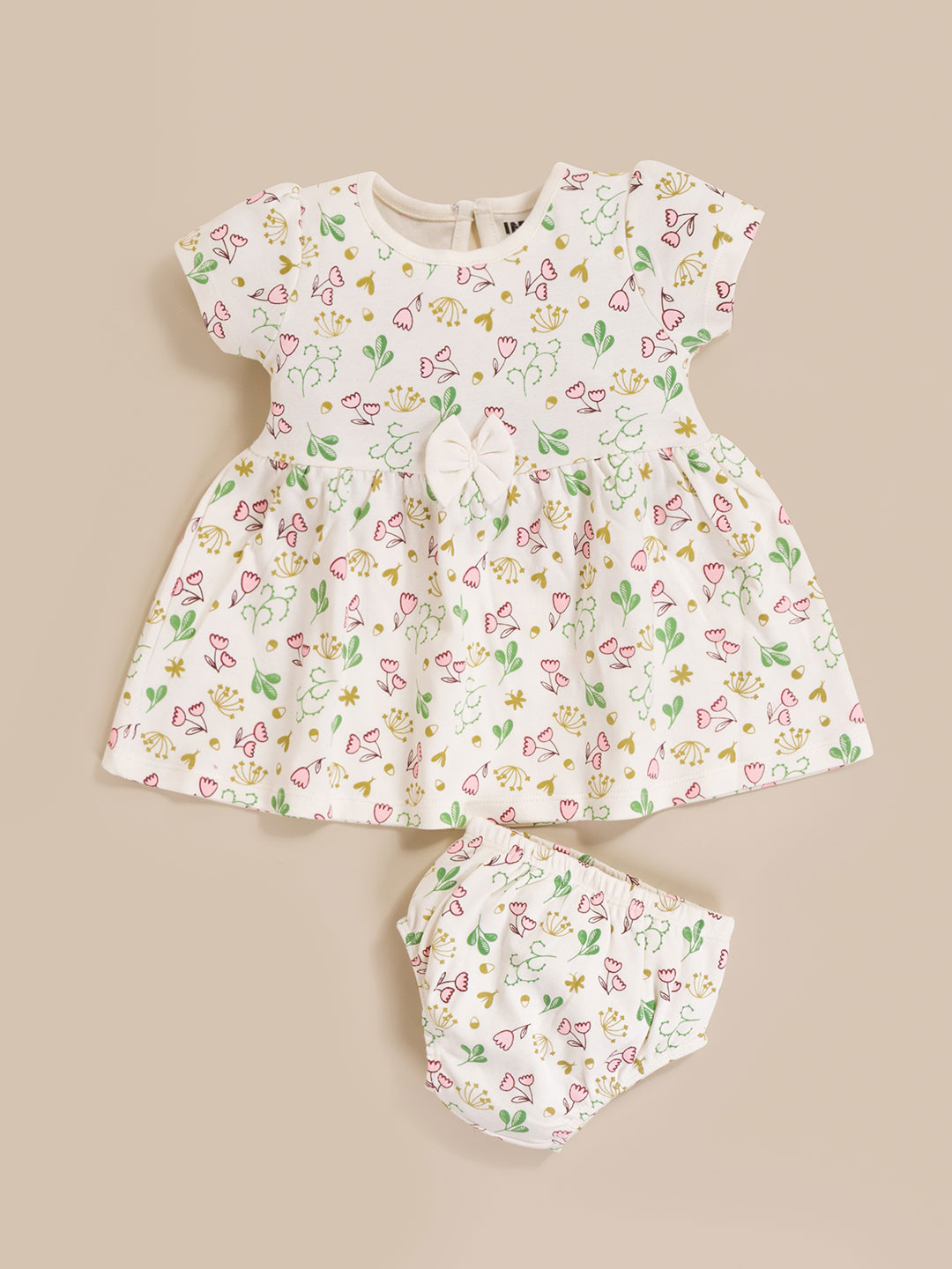 MooNKids Print Fit & Flare Dress