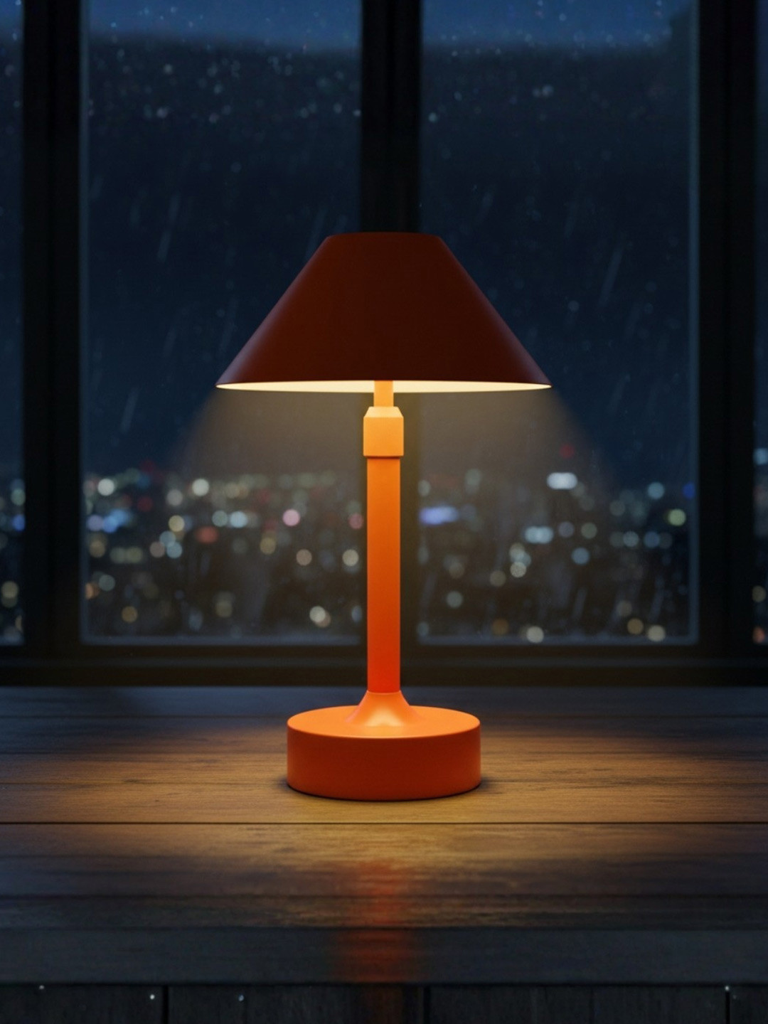 ELARE Multicoloured Metal Contemporary Frusturical Shaped Table Lamp