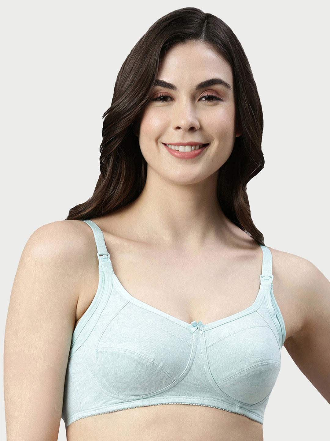 Enamor Non Padded Wirefree High Coverage Sectioned Lift & Support Nursing Bra Mt02