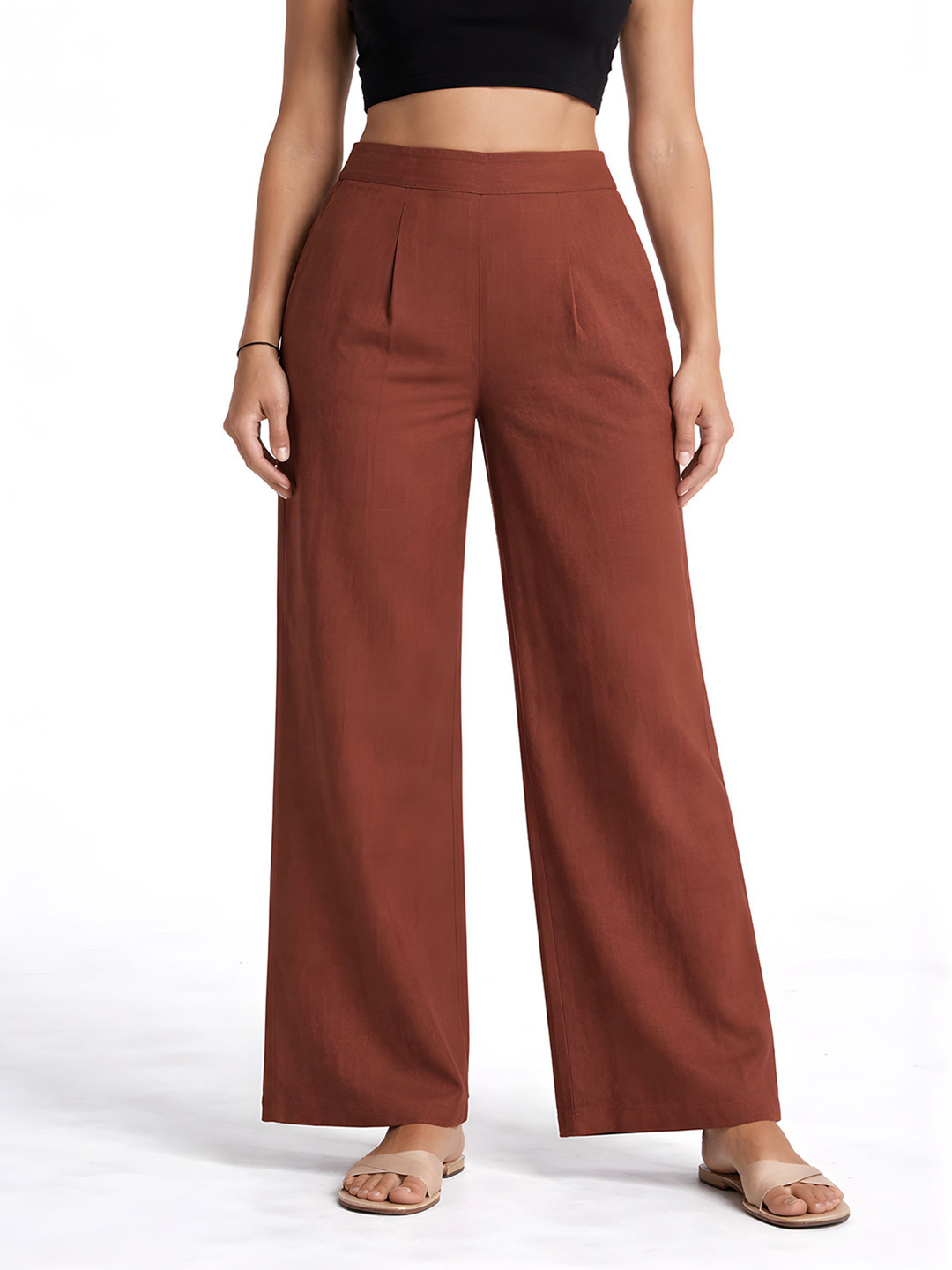 SITU Brown Linen Pant