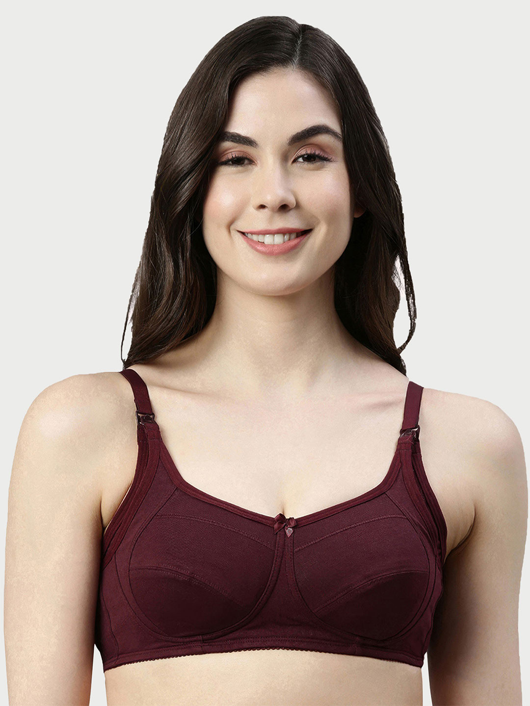 Enamor Non Padded Wirefree High Coverage Sectioned Lift & Support Nursing Bra Mt02