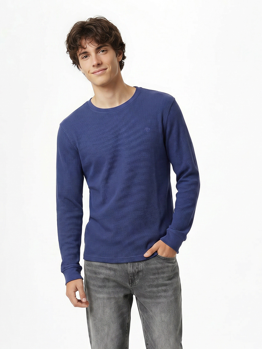 Aeropostale Self Design Pure Cotton T-Shirt