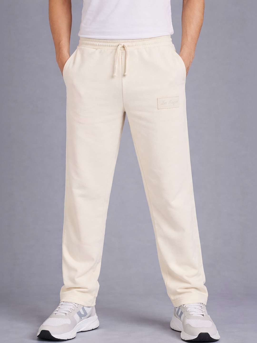 SZN Men Relaxed Fit Brand Logo Training Track Pants