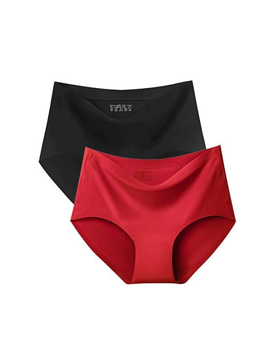 RS LOVE Women Pack of 2 Seamless Assorted Basic Briefs