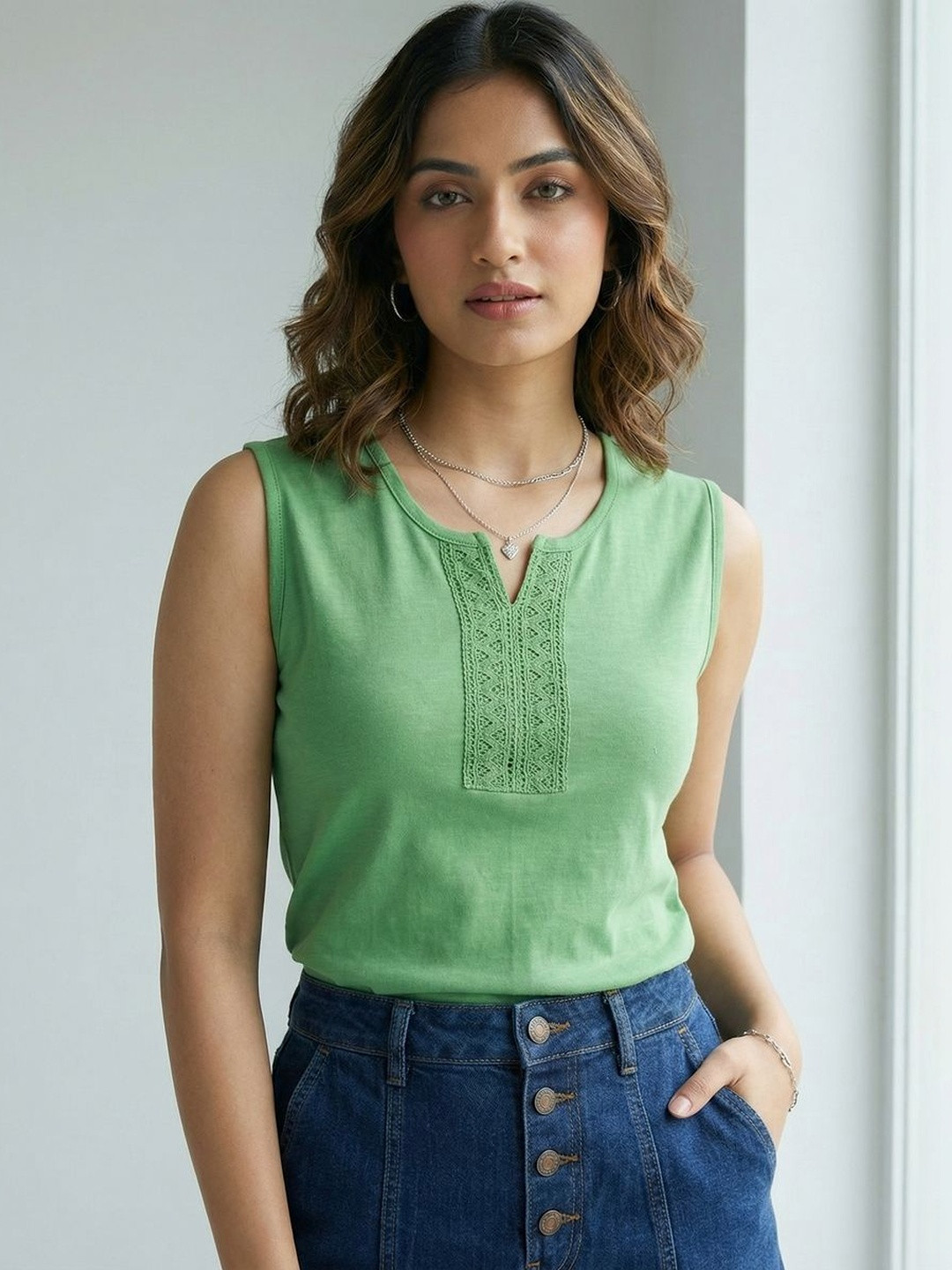 Hive91 Women Henley Neck T-shirt