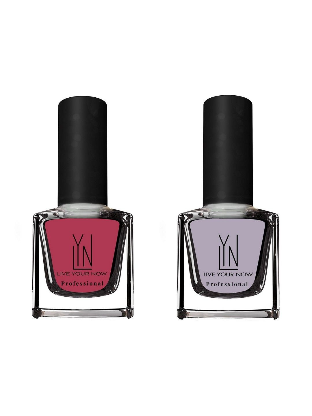 LYN LIVE YOUR NOW Set Of 2 Nail Polish - 12 ml Each - Lav-Affair 49 - Bold Blush 43