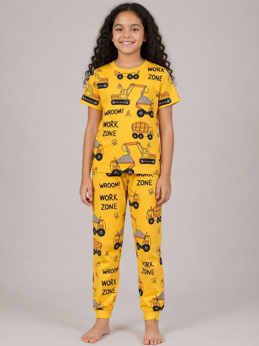 Veta Wear Unisex Kids Printed T-shirt With Joggers