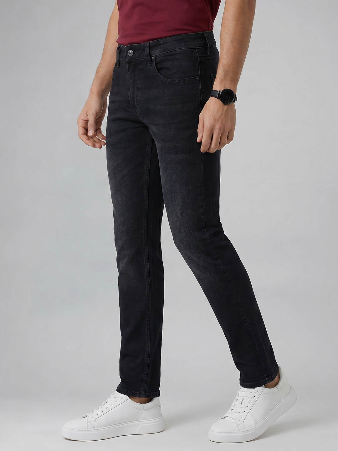 Spykar Men Nico Slim Fit Low-Rise Stretchable Jeans