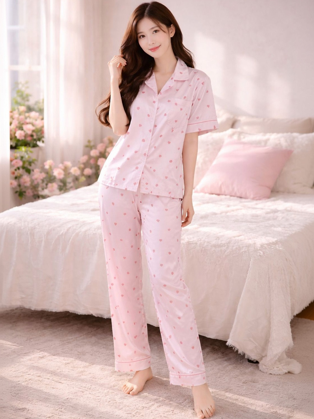 Travel Wardrobe Women Printed Night suit