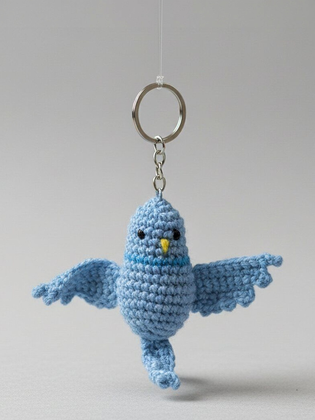 Qrixloom Crochet Bird-Wings Design Keychain