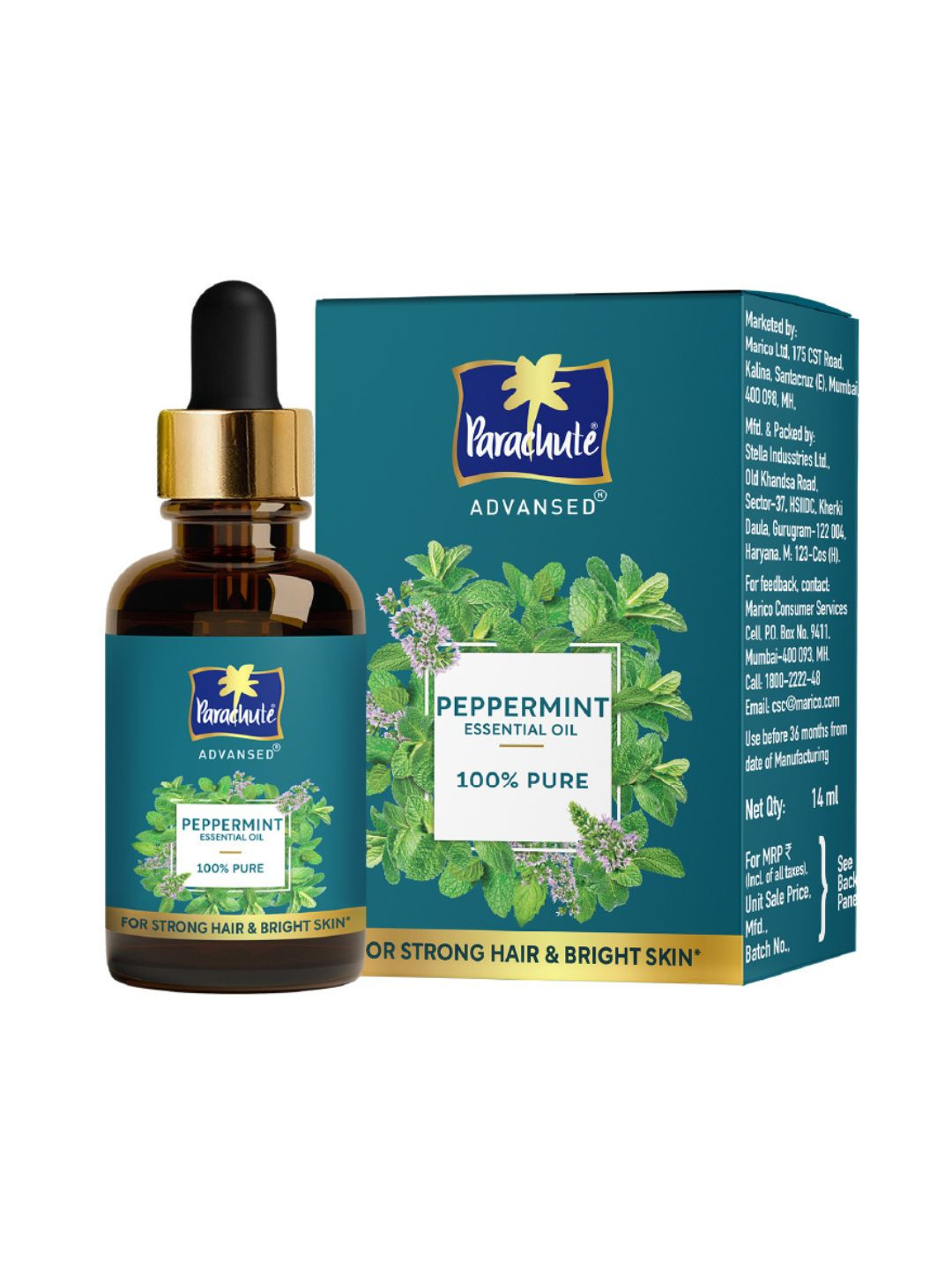 Parachute Advansed Pure & Natural Peppermint Essential Oil - 14 ml