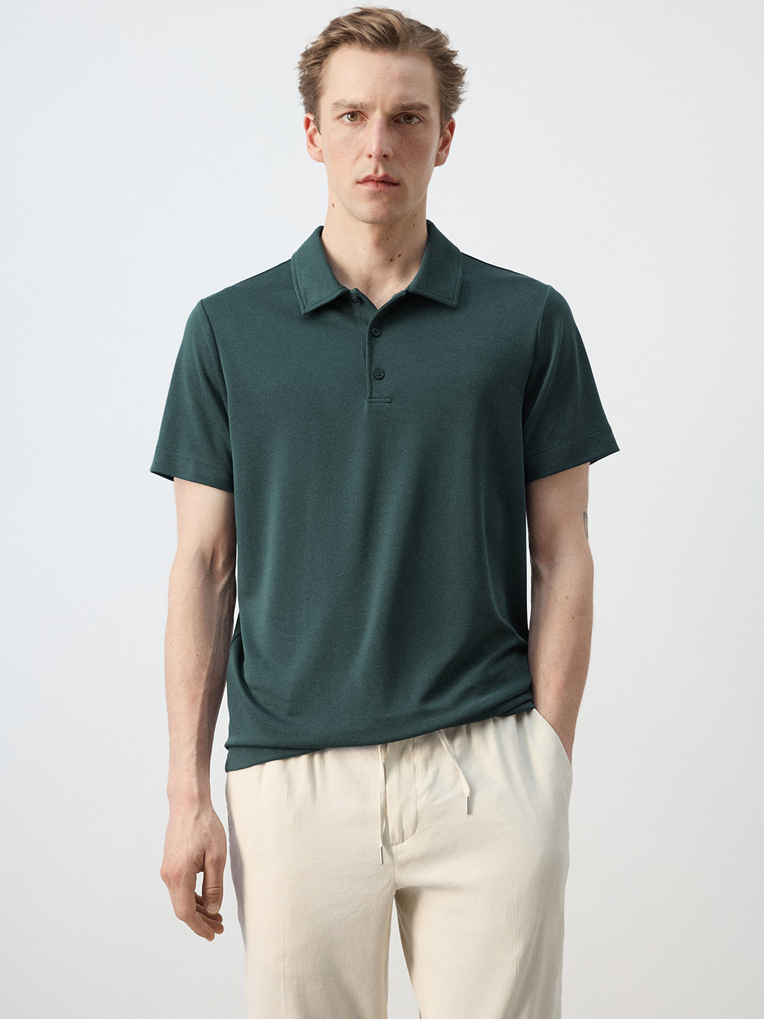 MANGO MAN Polo Collar T-shirt