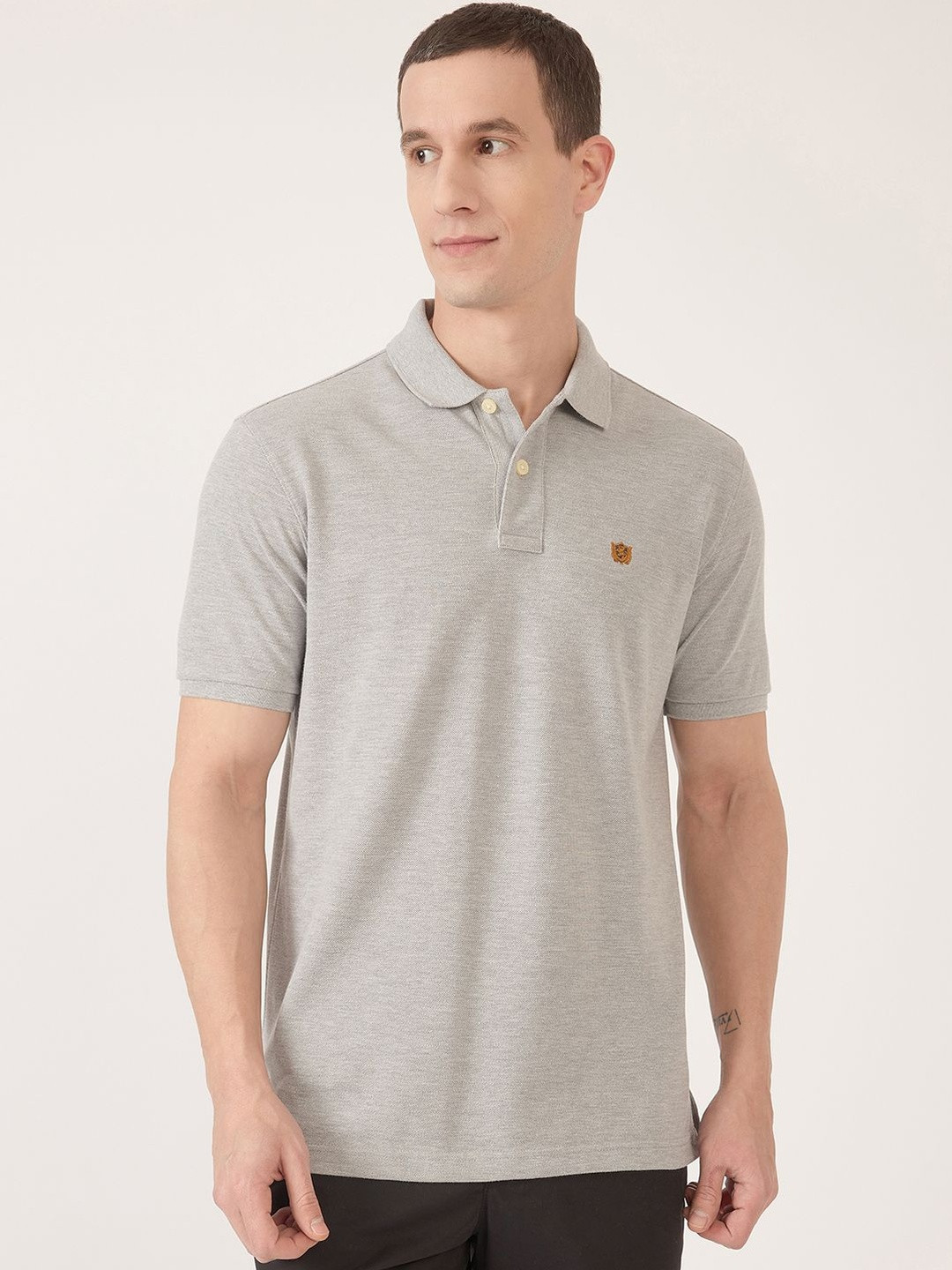 FAHRENHEIT Men Brand Logo Polo Collar T-shirt