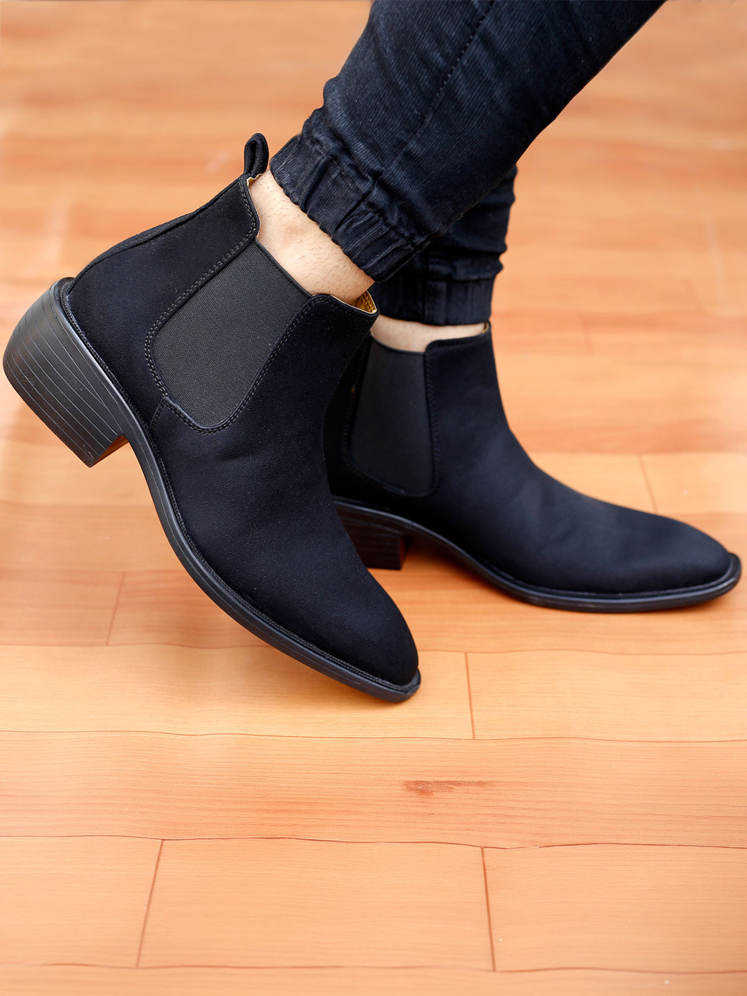 Bxxy Men Block-Heeled Chelsea Boots