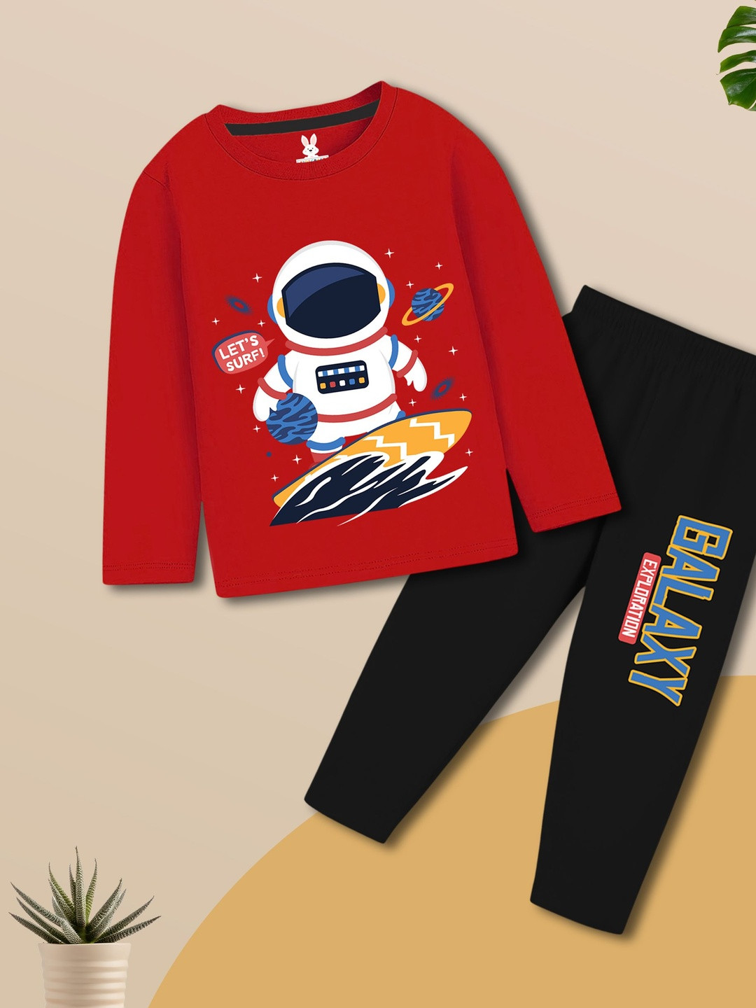 KIDSCRAFT Boys Printed Night suit