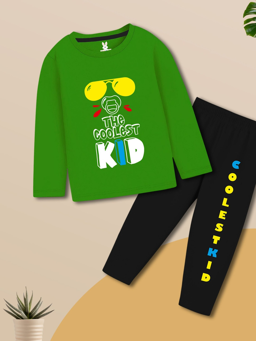 KIDSCRAFT Girls Printed Night suit