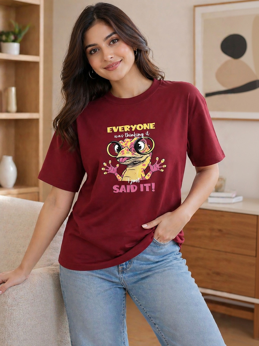 SZN Women Printed T-shirt