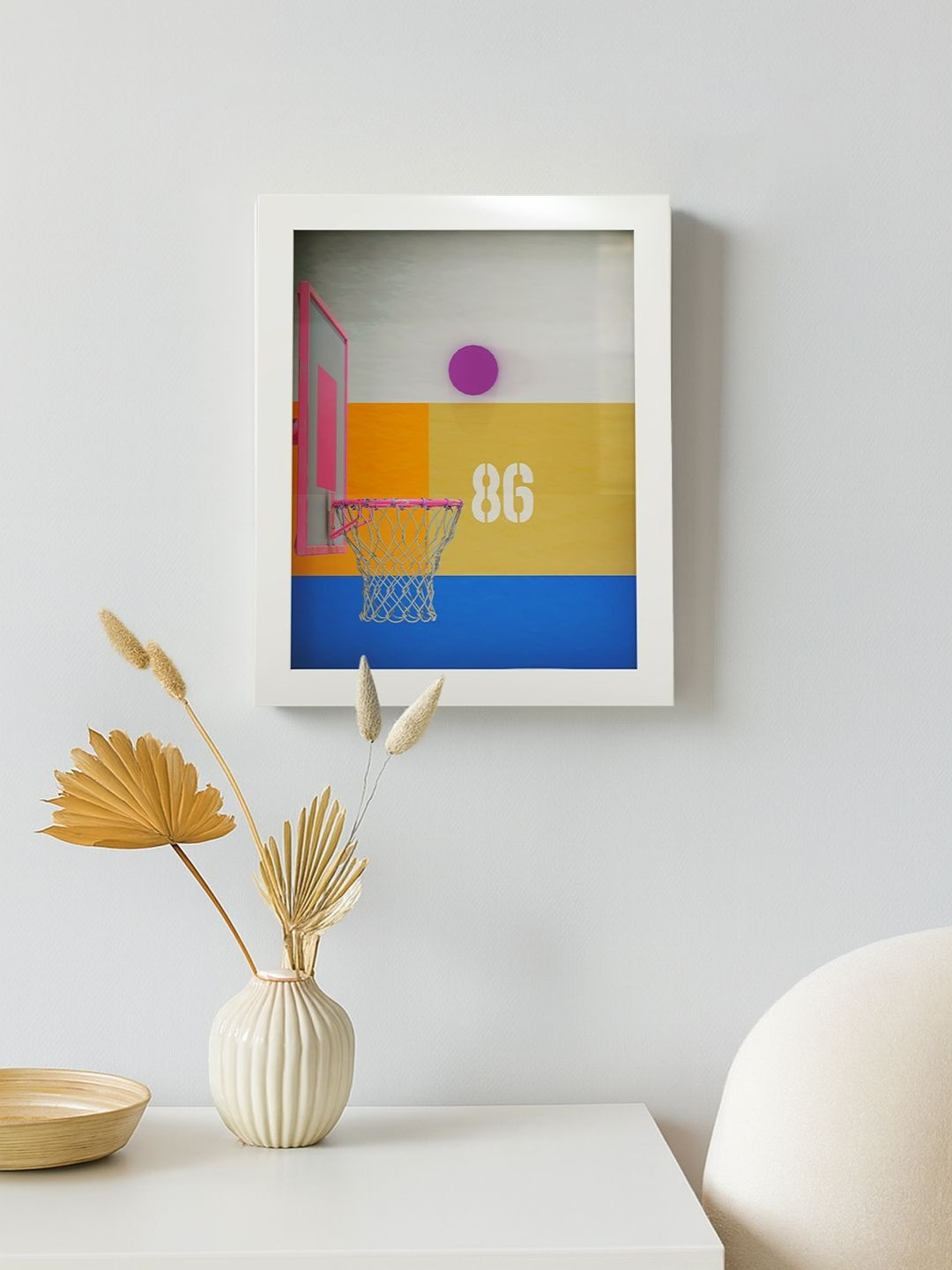 RANDOM Synthetic Wood 3D Wall Art Rectangular Framed 28 cm
