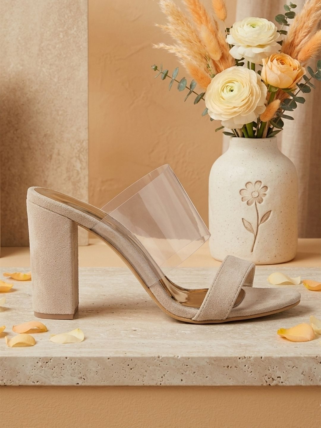Klaur Melbourne Suede Party Block Mules