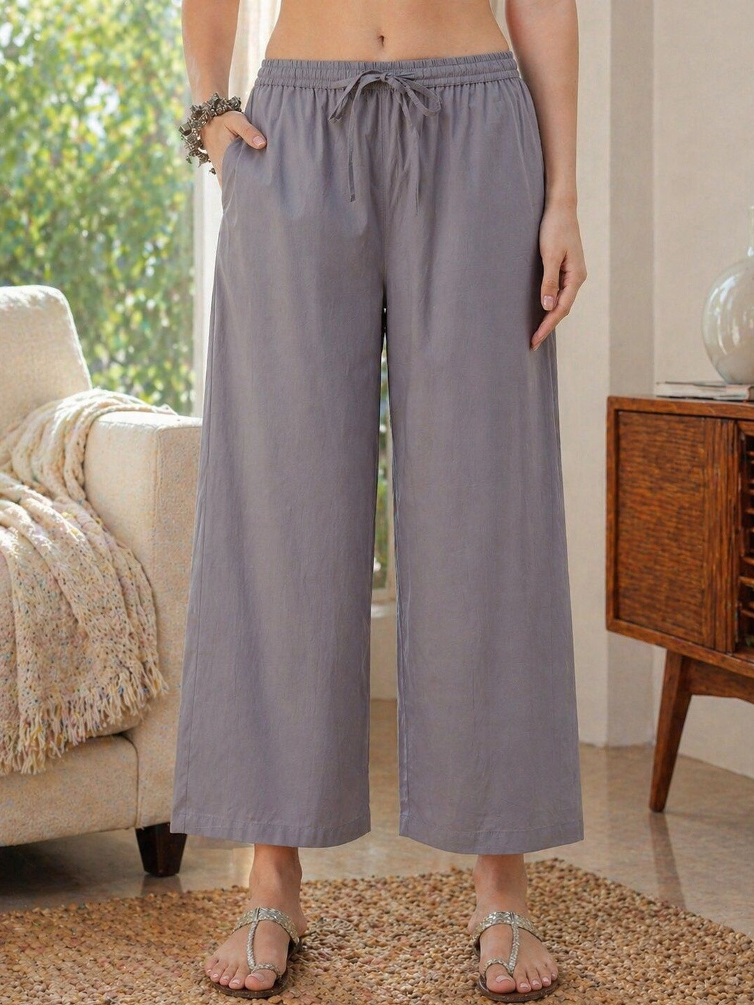 Keitra Women Cropped Palazzos