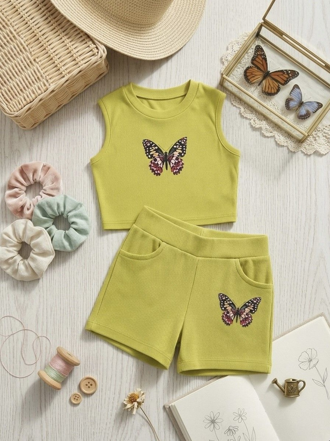 TRUFFLES Printed Top with Shorts