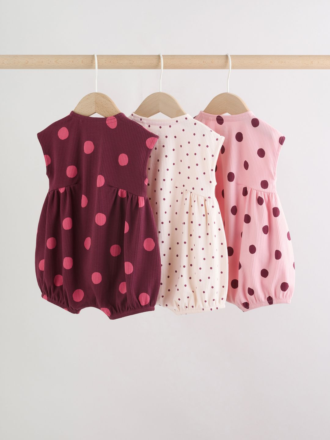NEXT Pack Of 3 Infant Printed Pure Cotton Cotton Romper