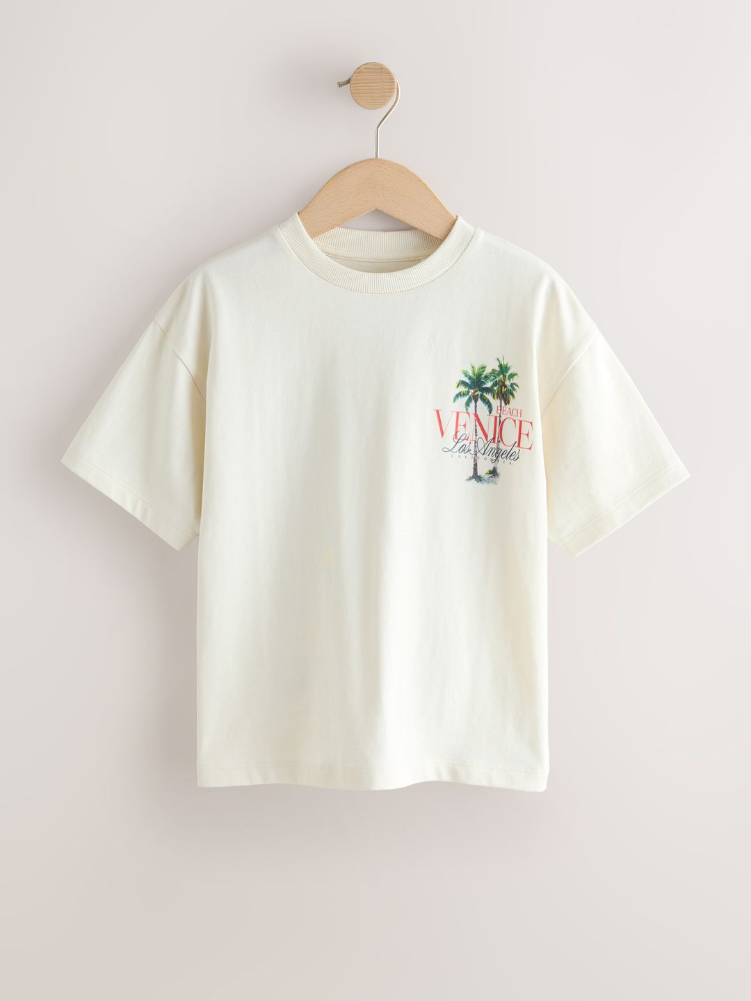 NEXT Boys Printed Drop-Shoulder Sleeves T-shirt