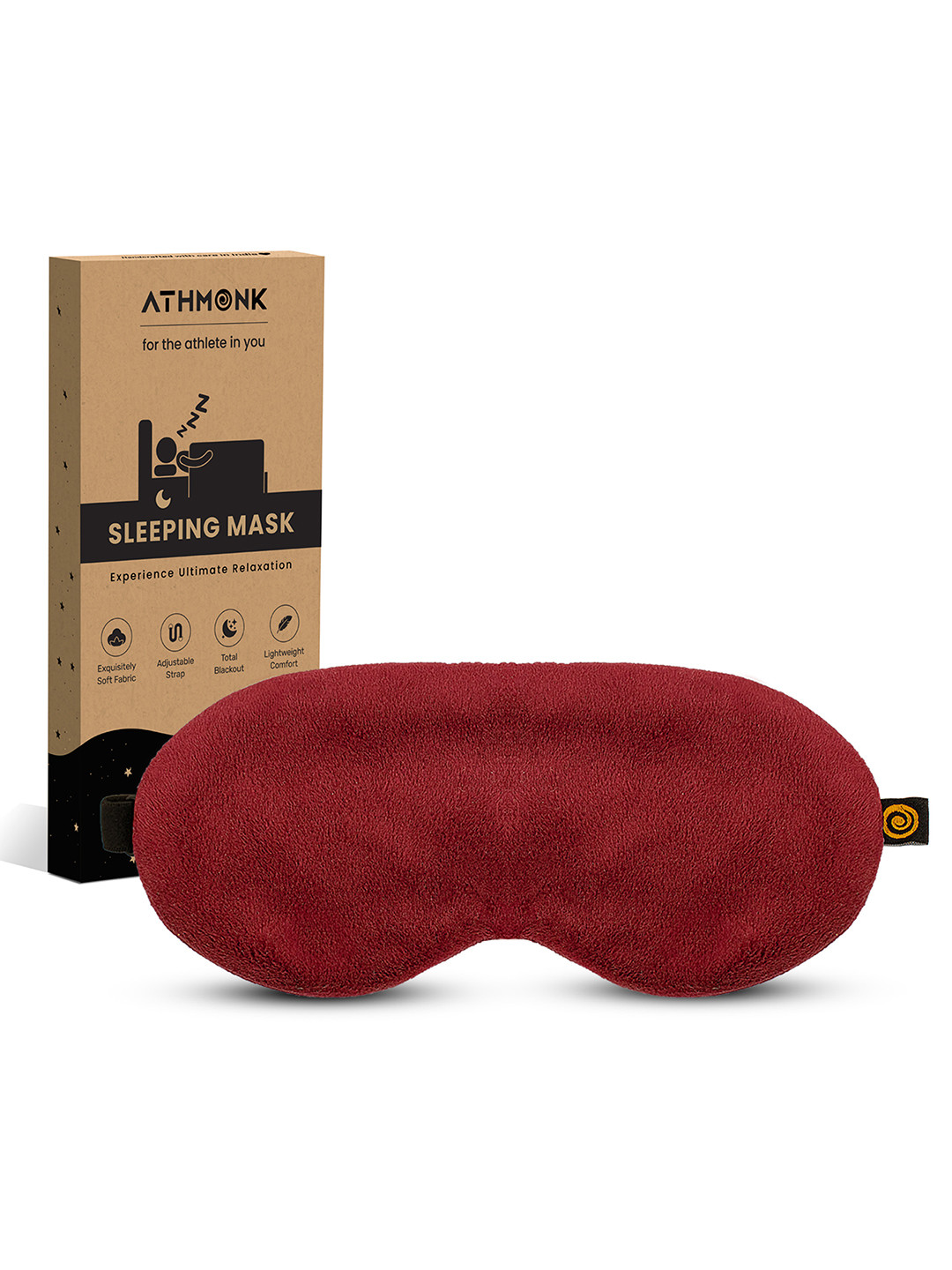 Athmonk Unisex Velvet Sleeping Eye Mask Blind Fold Travel Accessories