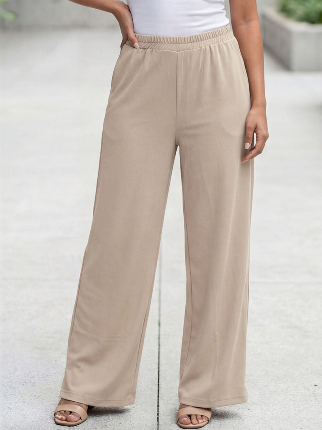 SZN Women High-Rise Easy Wash Trousers