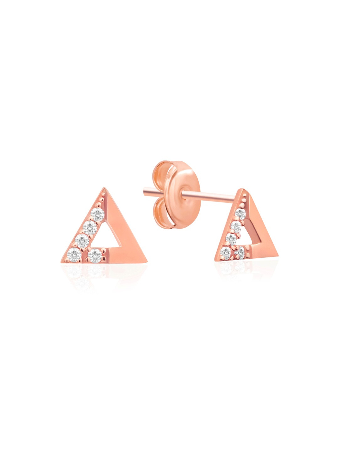 Nistra Triangular Studs Earrings