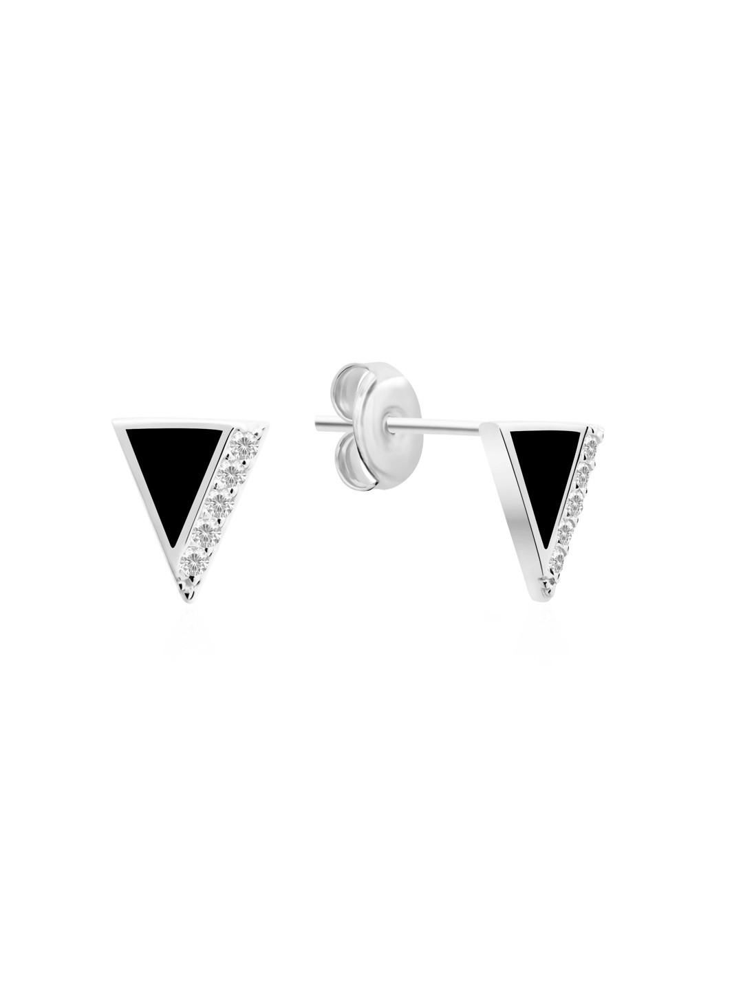 Nistra Triangular Studs Earrings