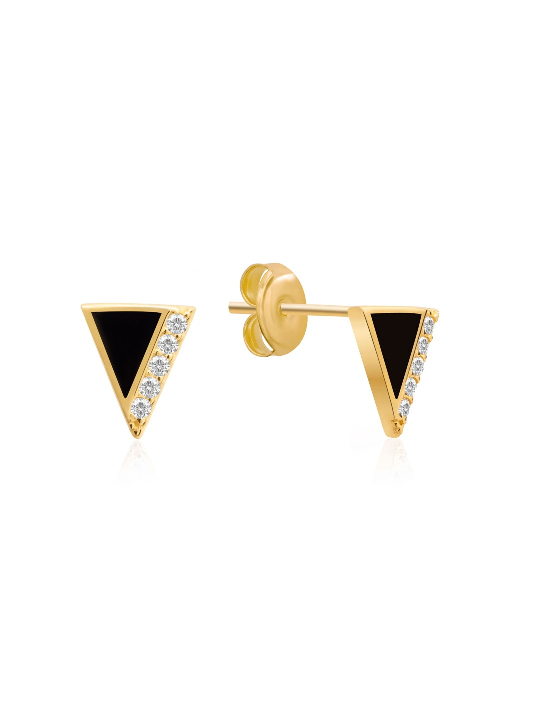 Nistra Triangular Studs Earrings