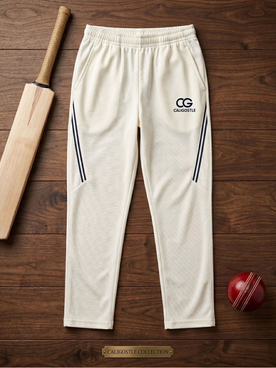 CALIGOSTLE Regular Fit Brand Logo Cricket Track Pants