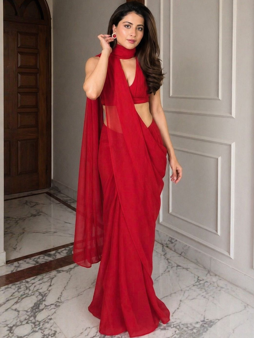 KALINI Satin Designer Mysore Silk Saree