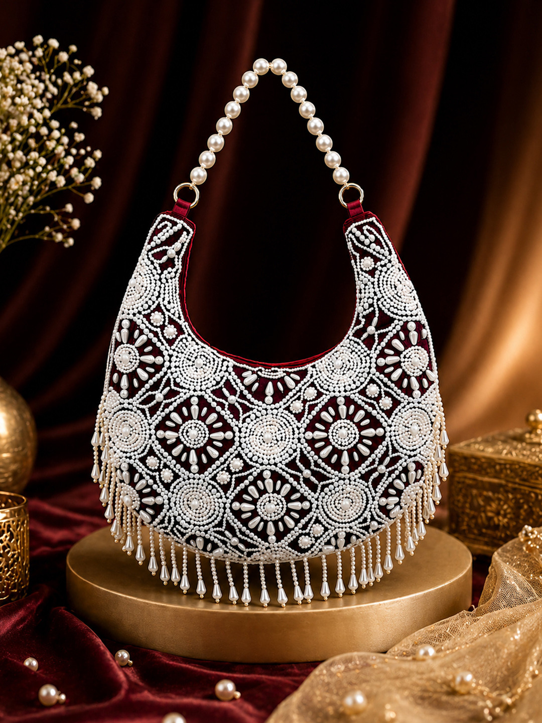 FABBHUE Embroidered Purse Clutch