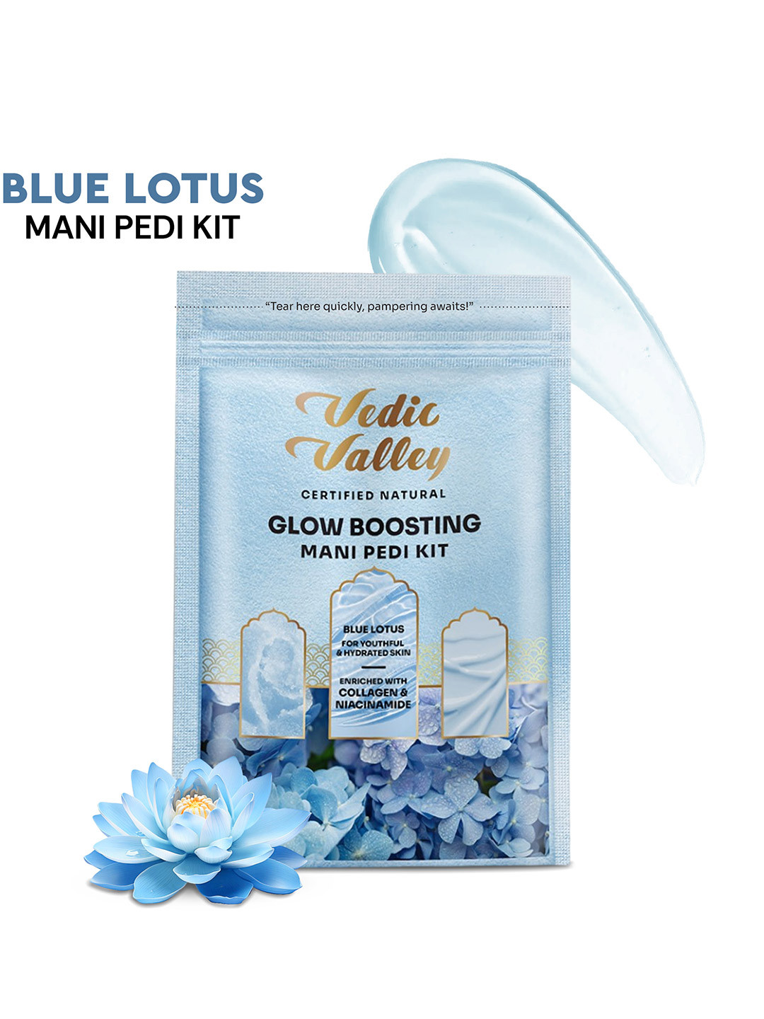 Vedic Valley 5 Step Blue Lotus Manicure Pedicure Kit