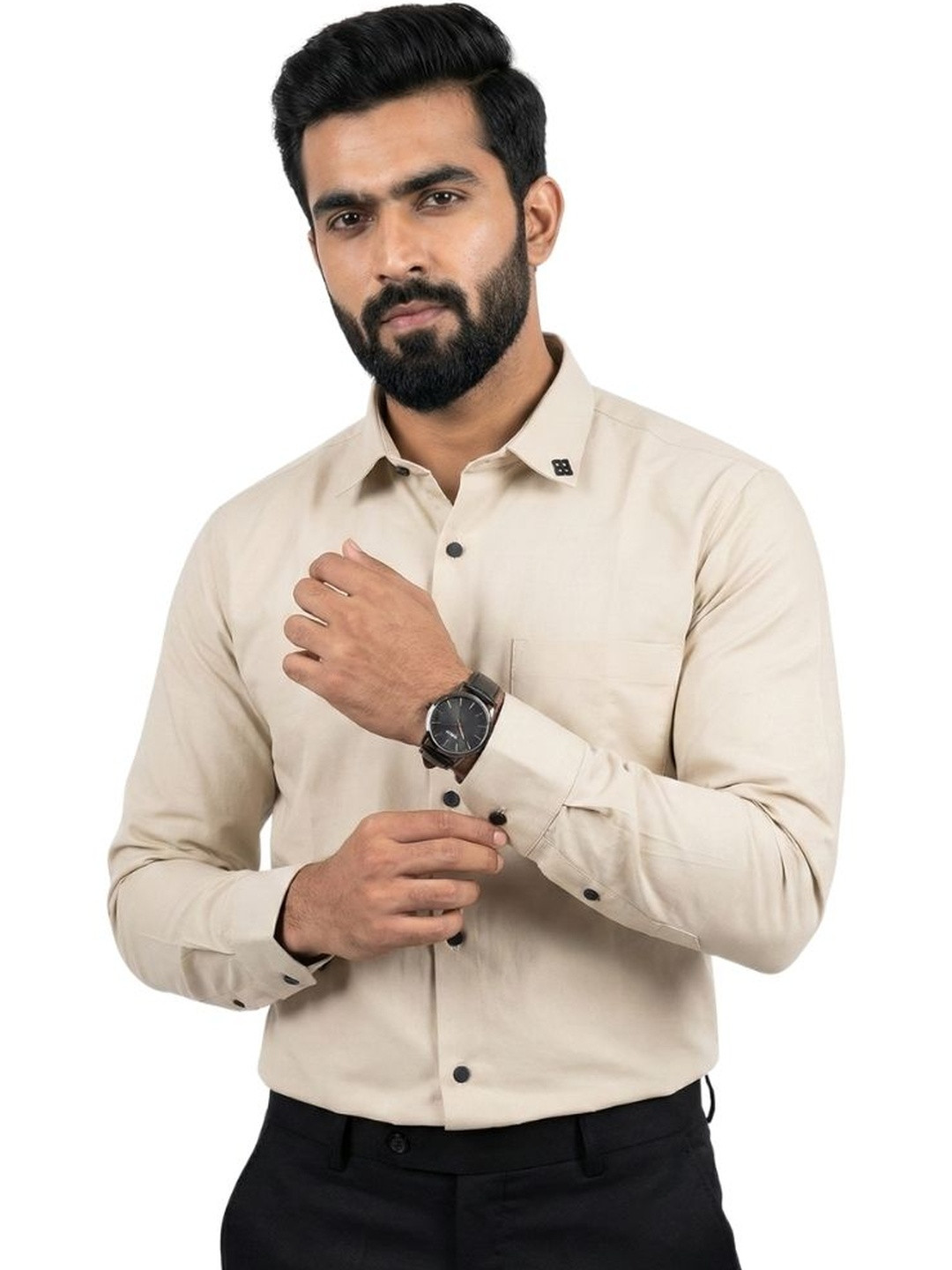 Kites Club Men Slim Fit Formal Shirt