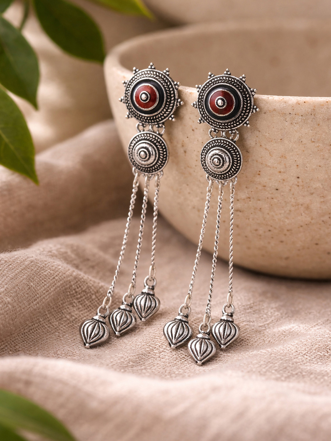 Mandala Tassels Drop Earrings