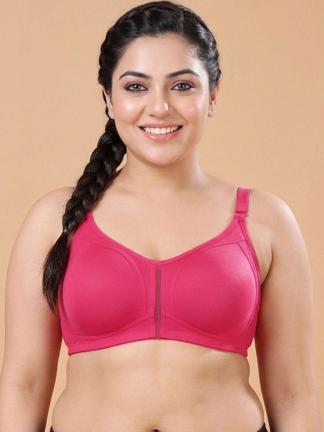 Floret Women Seamless Non Padded Non-Wired Cotton Everyday Full Coverage Bra