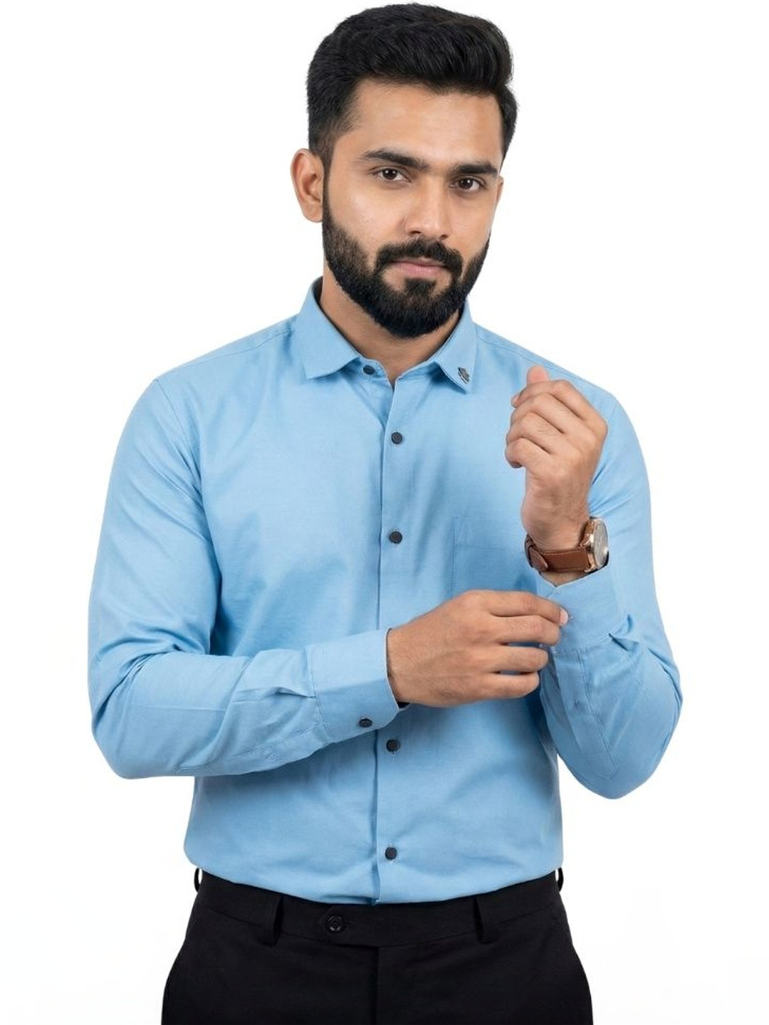 Kites Club Men Slim Fit Formal Shirt