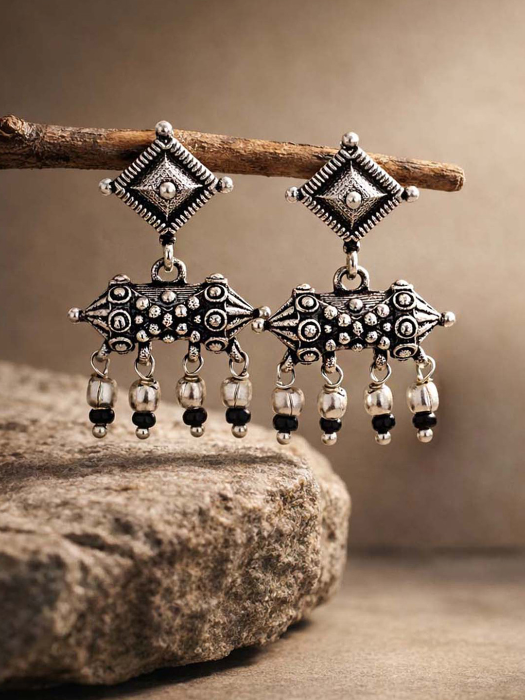 Nayantara Geometric Design Earrings